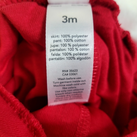 NEW! Carter's Just One You Baby Girls' Snowman Tutu Coordinate Set - Red/White - Picture 10 of 10